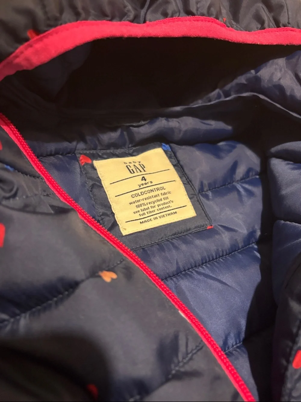 GAP navy puffer